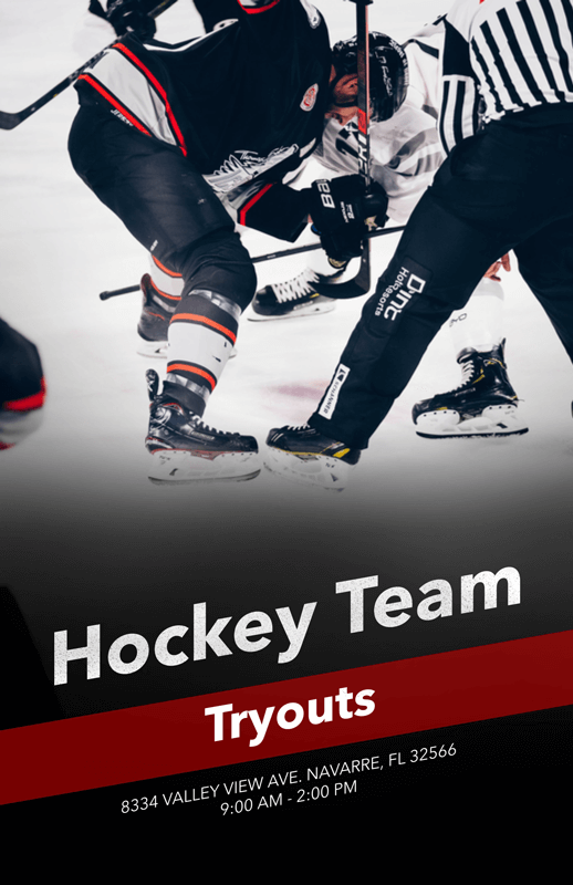 Smash Everyone with Your Own Hockey Logo Placeit