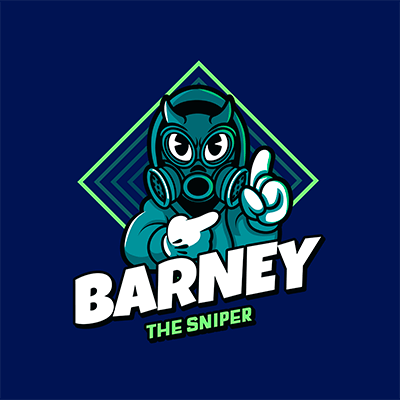Logo Template Featuring A Cartoon Character In Reference To Cuphead